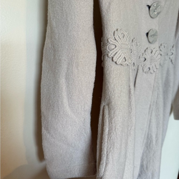 NWT Anthropologie Ivory Wool Alice in Autumn Jacket by Charlie & Robin in Size S - Picture 5 of 10